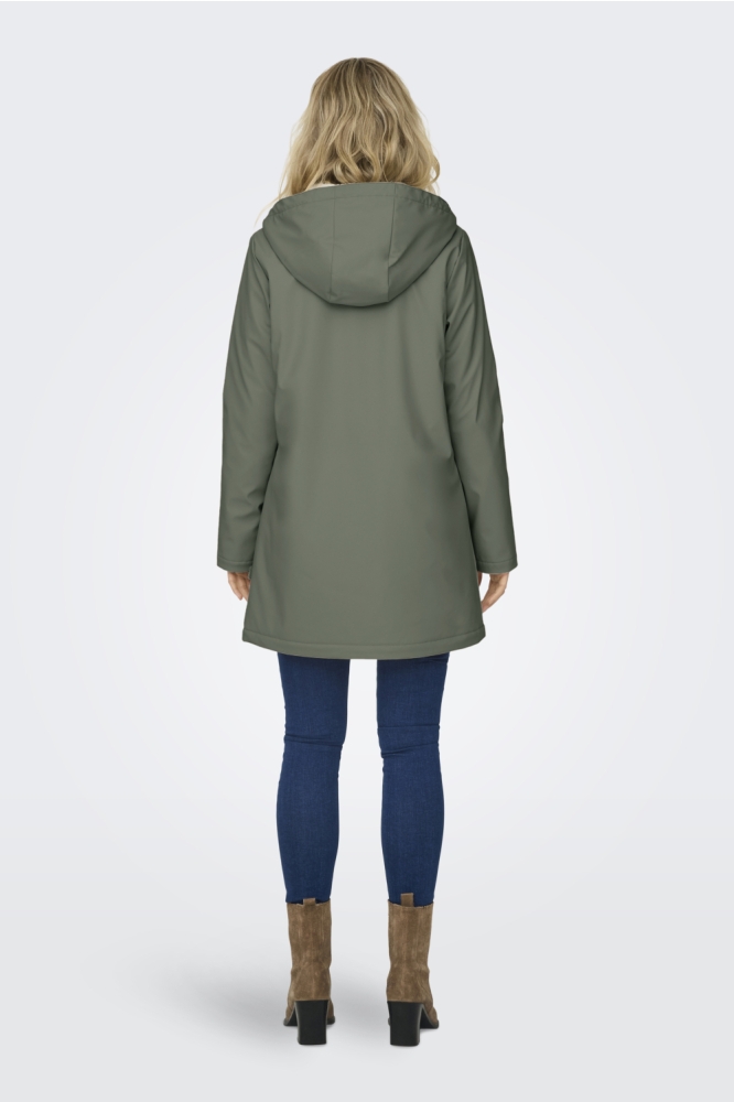 ONLSALLY RAINCOAT OTW NOOS 15206116 Castor Gray/WHITE TEDD